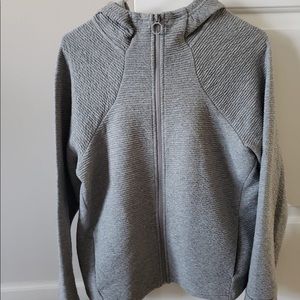 Zip-up Textured Hoodie